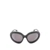 Alaïa Oval-frame Sunglasses In Pattern