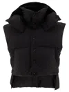 Alaïa Oversize Asymmetric Down Vest Jackets Black