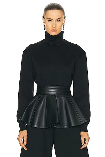 Alaïa Oversize Jumper Sweater In Noir
