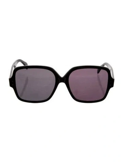 Pre-owned Alaïa Oversize Tinted Sunglasses In Black