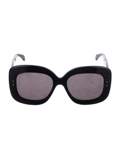 Pre-owned Alaïa Oversize Tinted Sunglasses In Black
