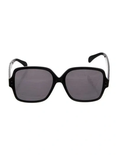 Pre-owned Alaïa Oversize Tinted Sunglasses In Black