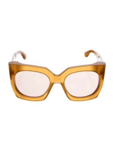 Pre-owned Alaïa Oversize Tinted Sunglasses In Brown
