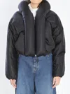 Alaïa Insulated Long Sleeve High Collar Jacket In Black