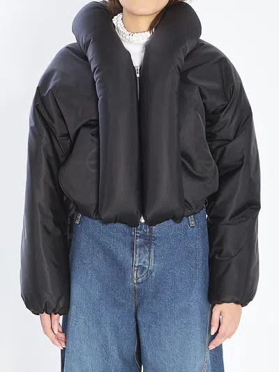 ALAÏA PADDED BOMBER JACKET IN TAFFETÀ