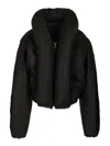 Alaïa Insulated Long Sleeve High Collar Jacket In Black