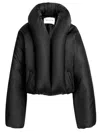 Alaïa Taffeta Padded Bomber Jacket In Animal Print