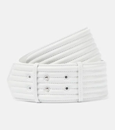 ALAÏA ALAÏA PADDED LEATHER BELT