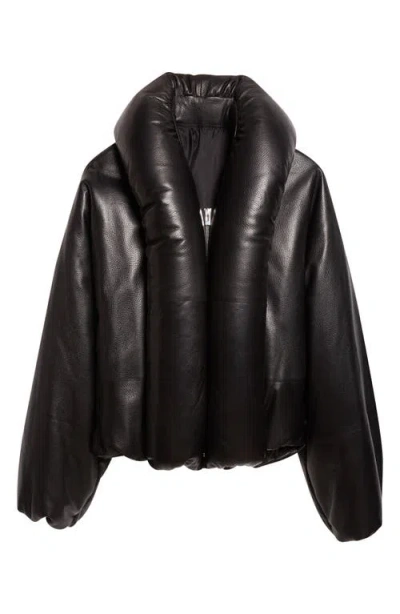 ALAÏA ALAÏA PADDED LEATHER BOMBER JACKET