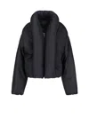 Alaïa Padded Taffeta Bomber Jacket In Black
