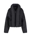 Alaïa Insulated Long Sleeve High Collar Jacket In Black