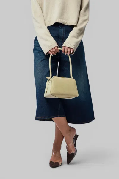 Alaïa Palazzo Shorts Dock Blue Denim In Beige