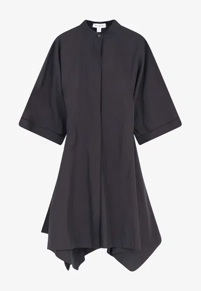 Alaïa Paneled Mini Dress In Black