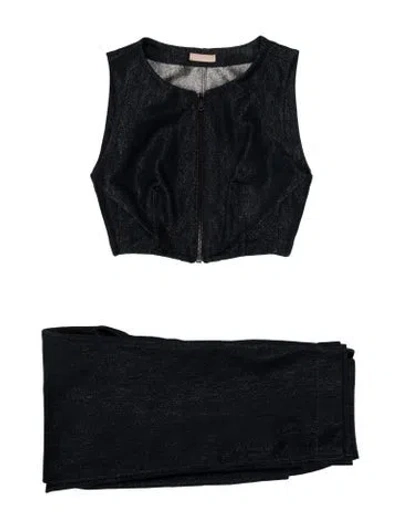 Pre-owned Alaïa Pant Set In Blue