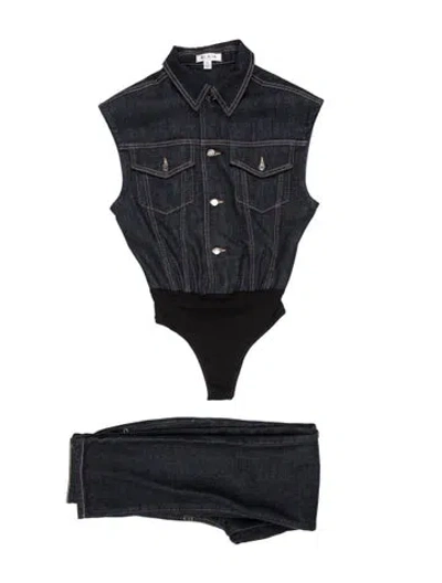 Pre-owned Alaïa Pant Set In Blue