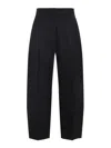 Alaïa Tailored Trousers With Pleated Design And Pockets In Black