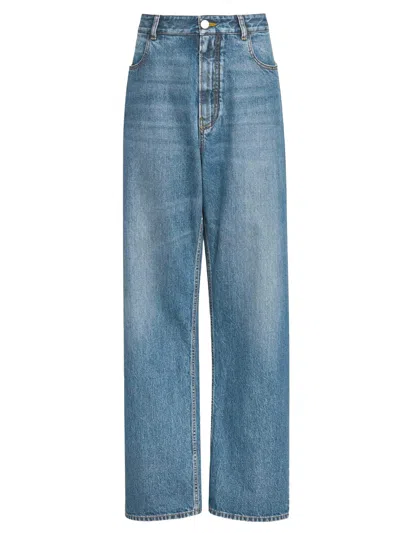 Alaïa Alaia Pantaloni In Denim A Vita Bassa