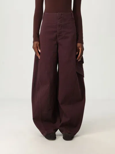 Alaïa Pants  Woman Color Burgundy