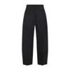 Alaïa Black Technical Taffeta Tailored Pants In Black