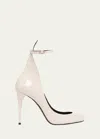 Alaïa Patent Ankle-strap Stiletto Pumps In Rose Dragee