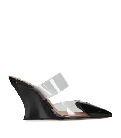 ALAÏA PATENT COEUR MULES 90
