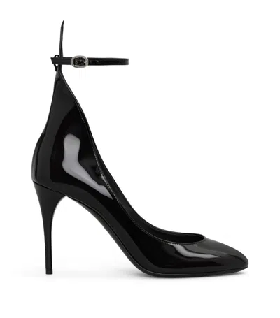 ALAÏA PATENT LEATHER DECOLLETE PUMPS 90