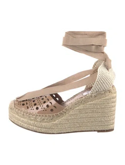 Pre-owned Alaïa Patent Leather D'orsay Pumps In Brown