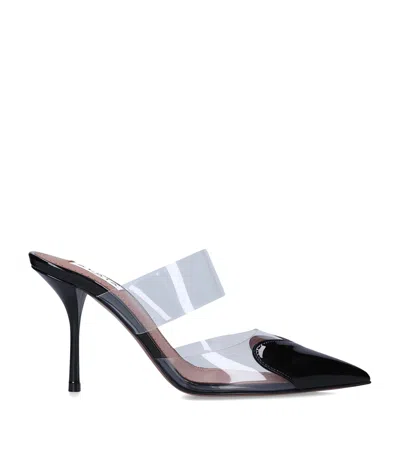 ALAÏA PATENT LEATHER LE COEUR MULES 90