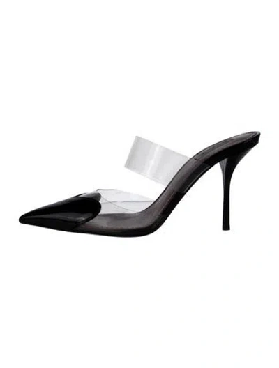 Pre-owned Alaïa Patent Leather Mules In Multi