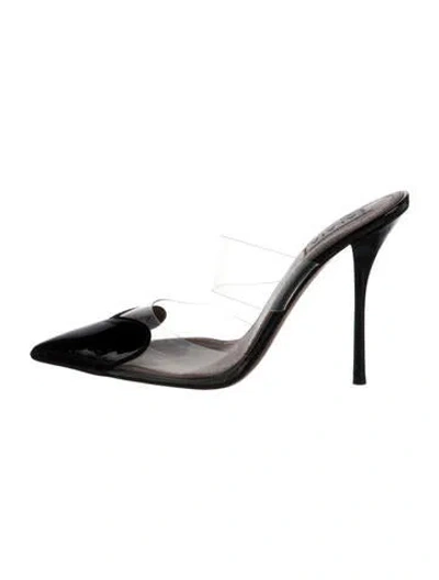 Pre-owned Alaïa Patent Leather Mules In Multi