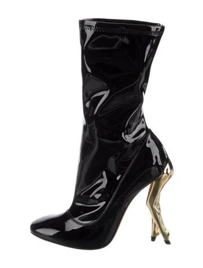 Pre-owned Alaïa Patent Leather Pumps In Black