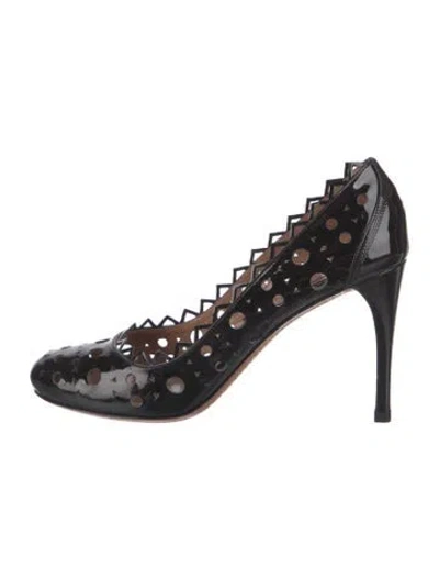 Pre-owned Alaïa Patent Leather Pumps In Black