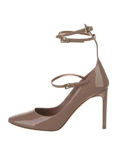 Pre-owned Alaïa Patent Leather Pumps In Neutral