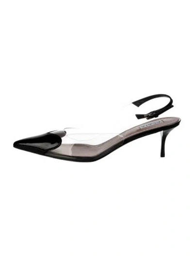 Pre-owned Alaïa Patent Leather Slingback Pumps In Multi