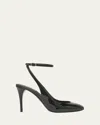 Alaïa Patent Leather Slingback Pumps In Noir