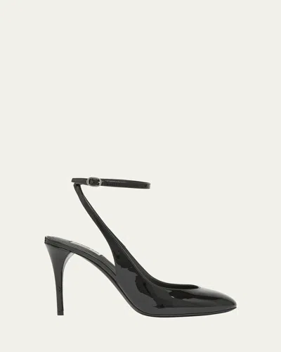 ALAÏA PATENT LEATHER SLINGBACK PUMPS