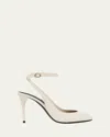 Alaïa Patent Leather Slingback Pumps In Rose Dragee