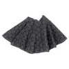 Alaïa Patterned A-line Mini Skirt In Black Viscose In Gray