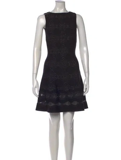 Pre-owned Alaïa Patterned Mini Dress In Multi