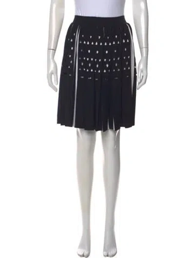 Pre-owned Alaïa Patterned Mini Skirt In Black