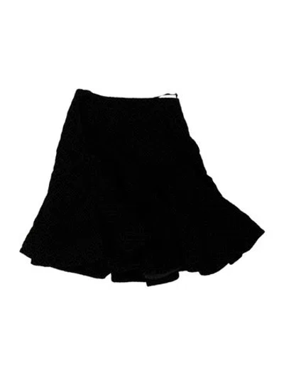 Pre-owned Alaïa Patterned Mini Skirt In Black
