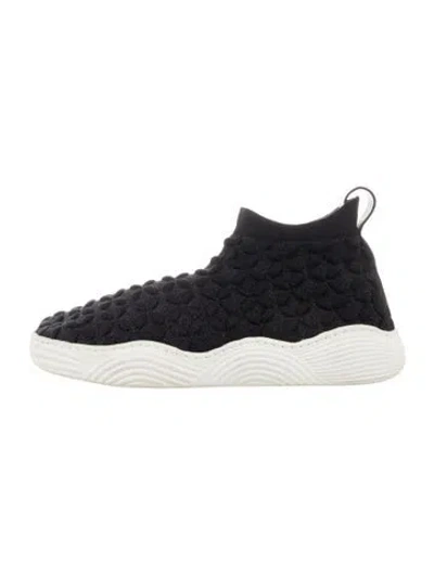 Pre-owned Alaïa Patterned Sock Sneakers In Black