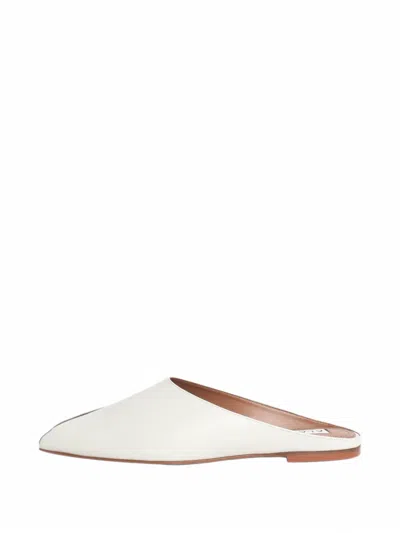Pre-owned Alaïa Peep-toe Mules In White