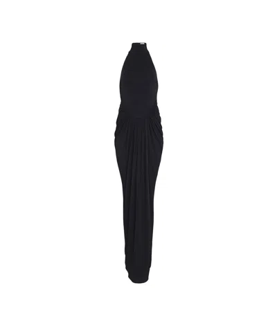 Alaïa Draped Dress In Black