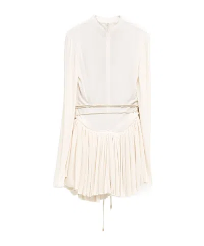 Alaïa Peplum Bodysuit In White