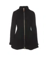 Shop Alaïa Peplum Cardigan In Black