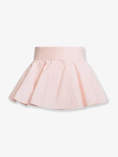 Alaïa Peplum Cotton Belt In Pink