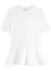 Alaïa Peplum T-shirt With Draped Hem Detail