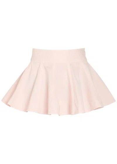 Alaïa Peplum Denim Belt In Pink