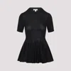 Alaïa Womens Noir Alaia Short-sleeve Peplum Wool Top In Black
